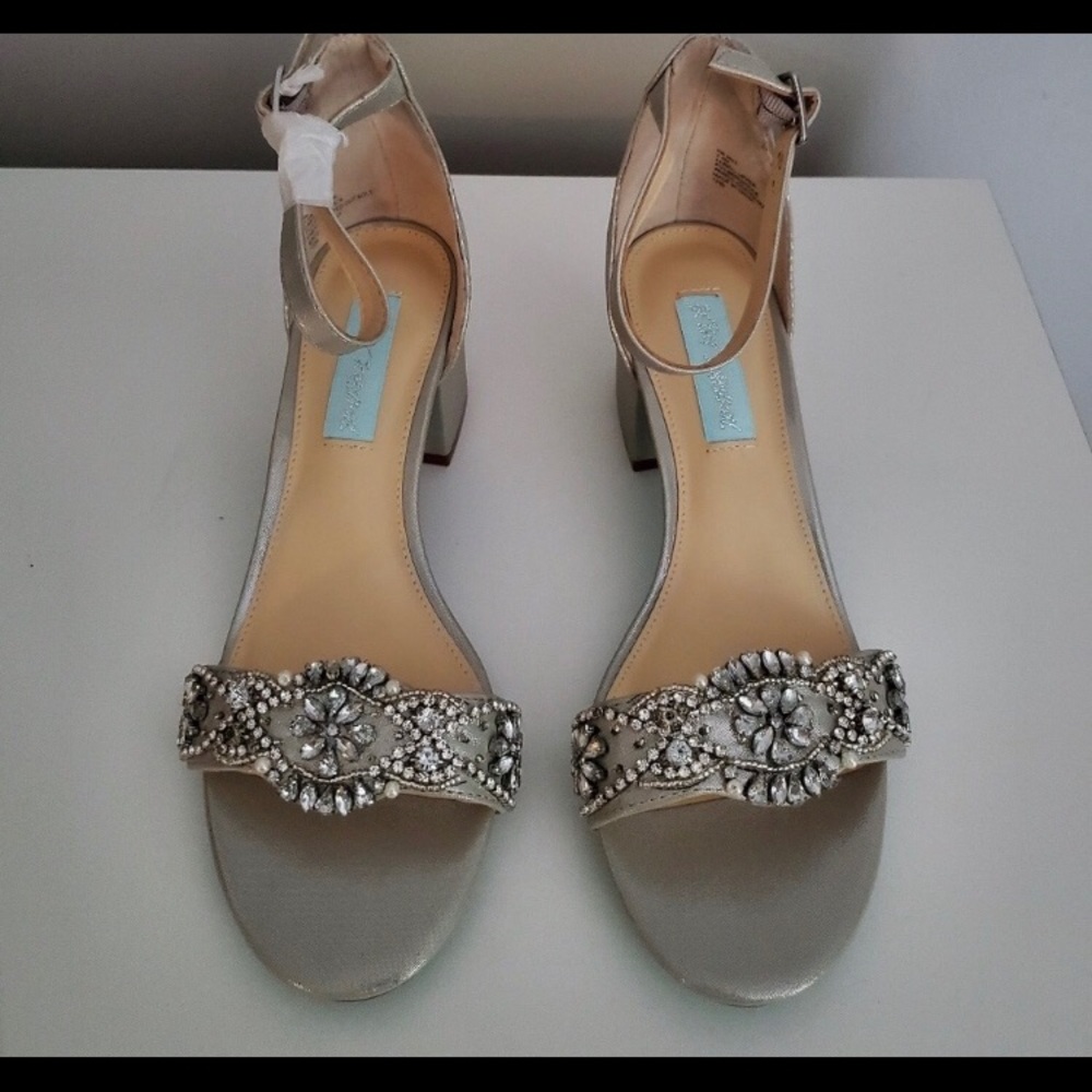 Betsey Johnson wedding block heels